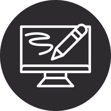 Seo simgesinin vektör illüstrasyonu