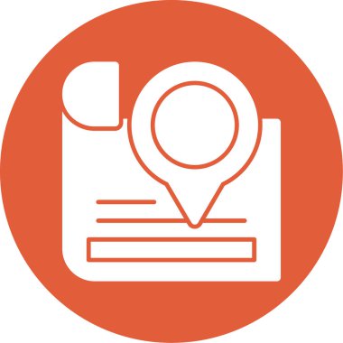 konumu simgesi harita, illüstrasyon vektör