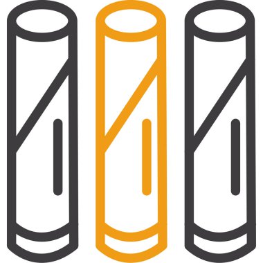 Kalem. Web simgesi basit illüstrasyon