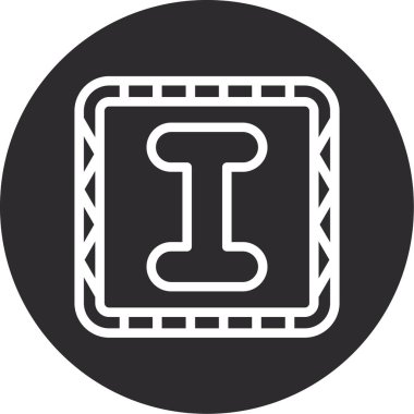 Modern b 'nin vektör illüstrasyonu eksik simgesi