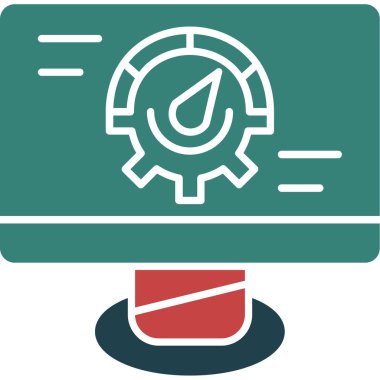 seo modern simgesinin vektör illüstrasyonu