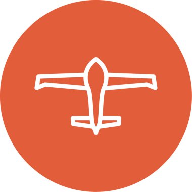 Uçak. Web simgesi basit illüstrasyon