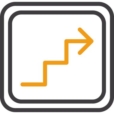 yukarı ok simgesi vektör illüstrasyonu