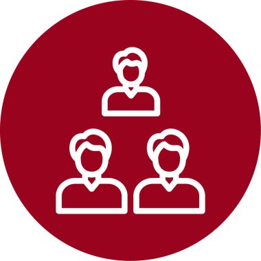 grup insan simgesi, vektör illüstrasyonu