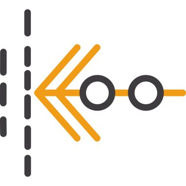 Yol simgesi, vektör illüstrasyonu