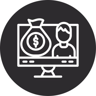 para çevrimiçi vektör simgesi