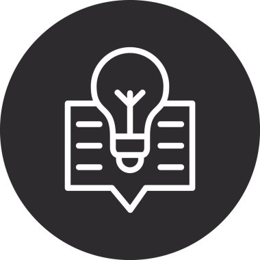 ampul simgesi, vektör illüstrasyonu