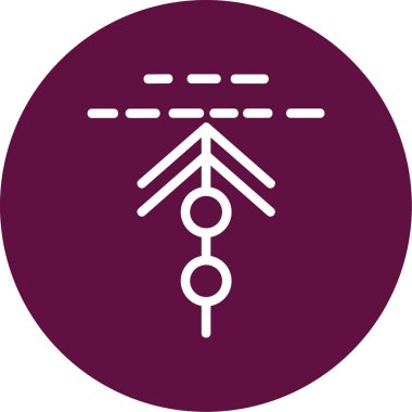 Yol simgesi illüstrasyonu