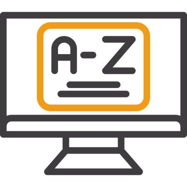 Web simgesi, basit vektör illüstrasyonu