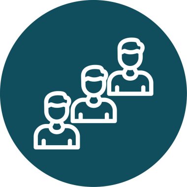 insanlar grubu, web simgesi, vektör illüstrasyonu