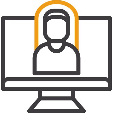 Online öğrenme. Basit illüstrasyon