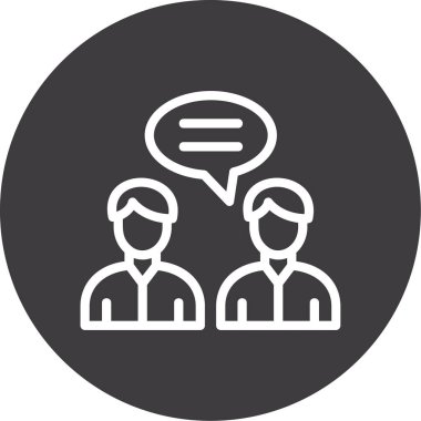 İnsanlar. Web simgesi basit illüstrasyon