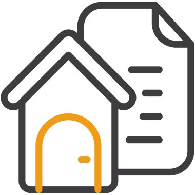 Ev. Web simgesi basit illüstrasyon