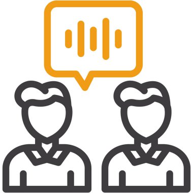 Müşteri hizmeti simgesi, vektör illüstrasyonu