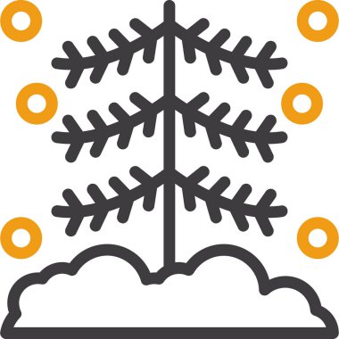 Kar Kışları Noel simgesi - özet biçiminde