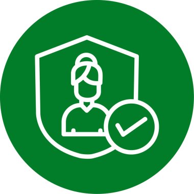 Bir kişi simgesinin vektör illüstrasyonu