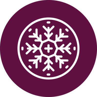 Moda biçimi izole edilmiş arkaplanda kar tanesi simgesi