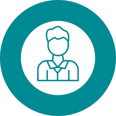 İş adamının vektör illüstrasyon simgesi