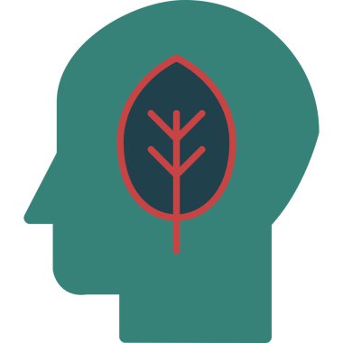 beyin simgesi olan insan kafası