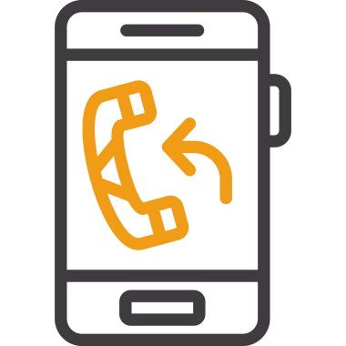 - Telefon. Web simgesi basit illüstrasyon