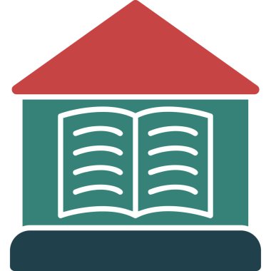 Okul. Web simgesi basit tasarım