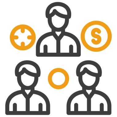 financial network icon vector illustration