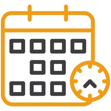 Takvim. Web simgesi basit illüstrasyon