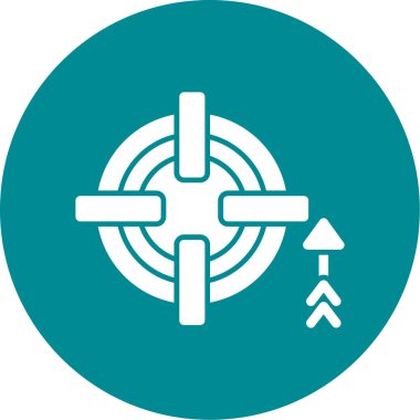 Hedef simgenin vektör illüstrasyonu