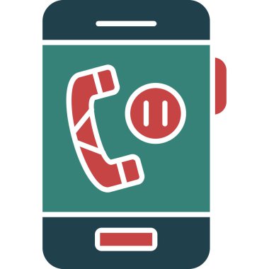 Telefon simgesi vektör illüstrasyonu