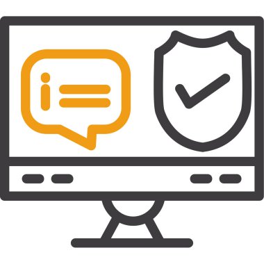 internet koruma vektörü simgesi