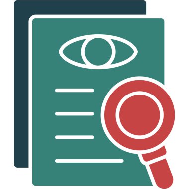 Göz. Web simgesi basit illüstrasyon