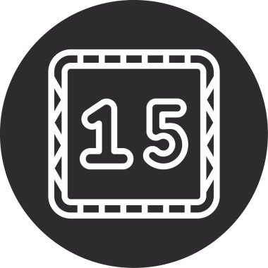 Takvim simgesi vektör illüstrasyonu