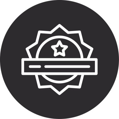 vektör polis simgesi illüstrasyonu