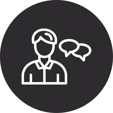 Müşteri servis simgesi vektör illüstrasyonu