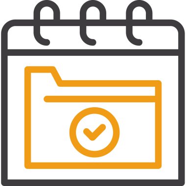 tarih takvimi simgesi ana hat biçiminde