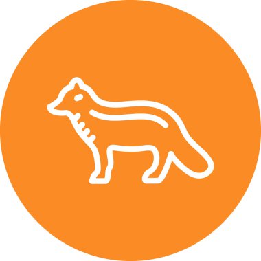 Bir tilkinin vektör illüstrasyonu