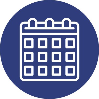 Kolayca düzenleyebilen veya düzenleyebilen Takvim Vektörü simgesi