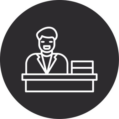 İş adamının vektör illüstrasyonu