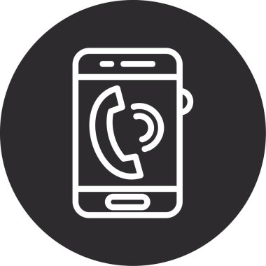 Telefon simgesi vektör resimleme çağrısı