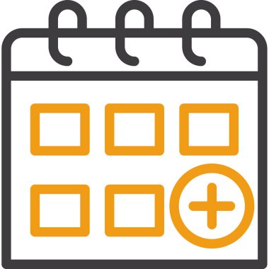 Takvim simgesi, modern vektör resimleme tasarımı