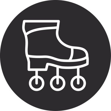 kaykay parkı vektör çizgisi simgesi