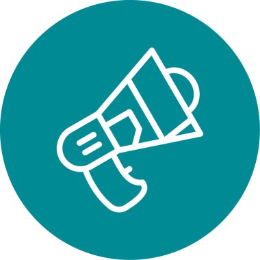 megafon vektör simgesi. Basit resimleme