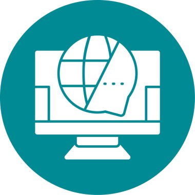 küresel bilgisayar monitörü. Basit tasarım