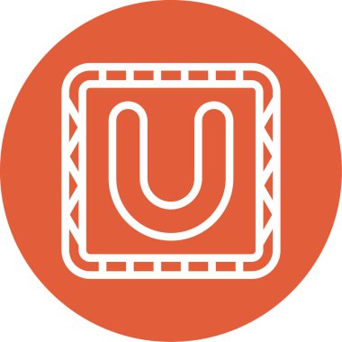 Benzersiz Magnet çizgi vektör simgesi