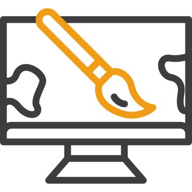 Bilgisayar masaüstü simgesi ana hat biçiminde