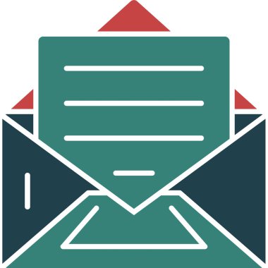 posta zarfı simgesi. vektör illüstrasyonu