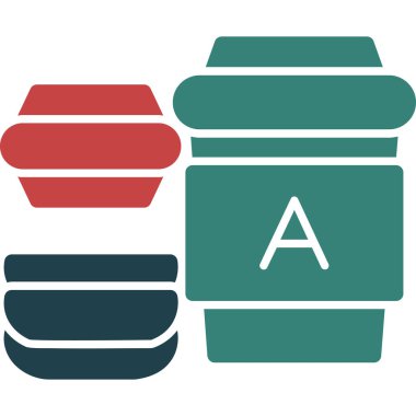 Bir kahve makinesi simgesinin vektör çizimi