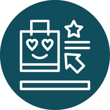 Bir kalp simgesinin vektör illüstrasyonu