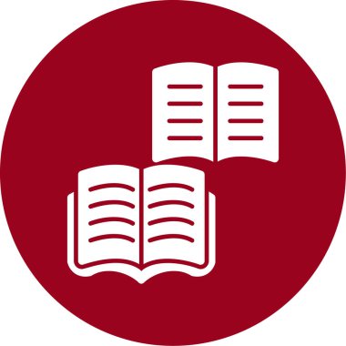 Kitap. Web simgesi basit illüstrasyon