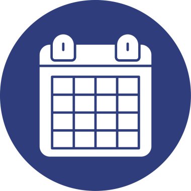 Takvim simgesi vektör illüstrasyonu